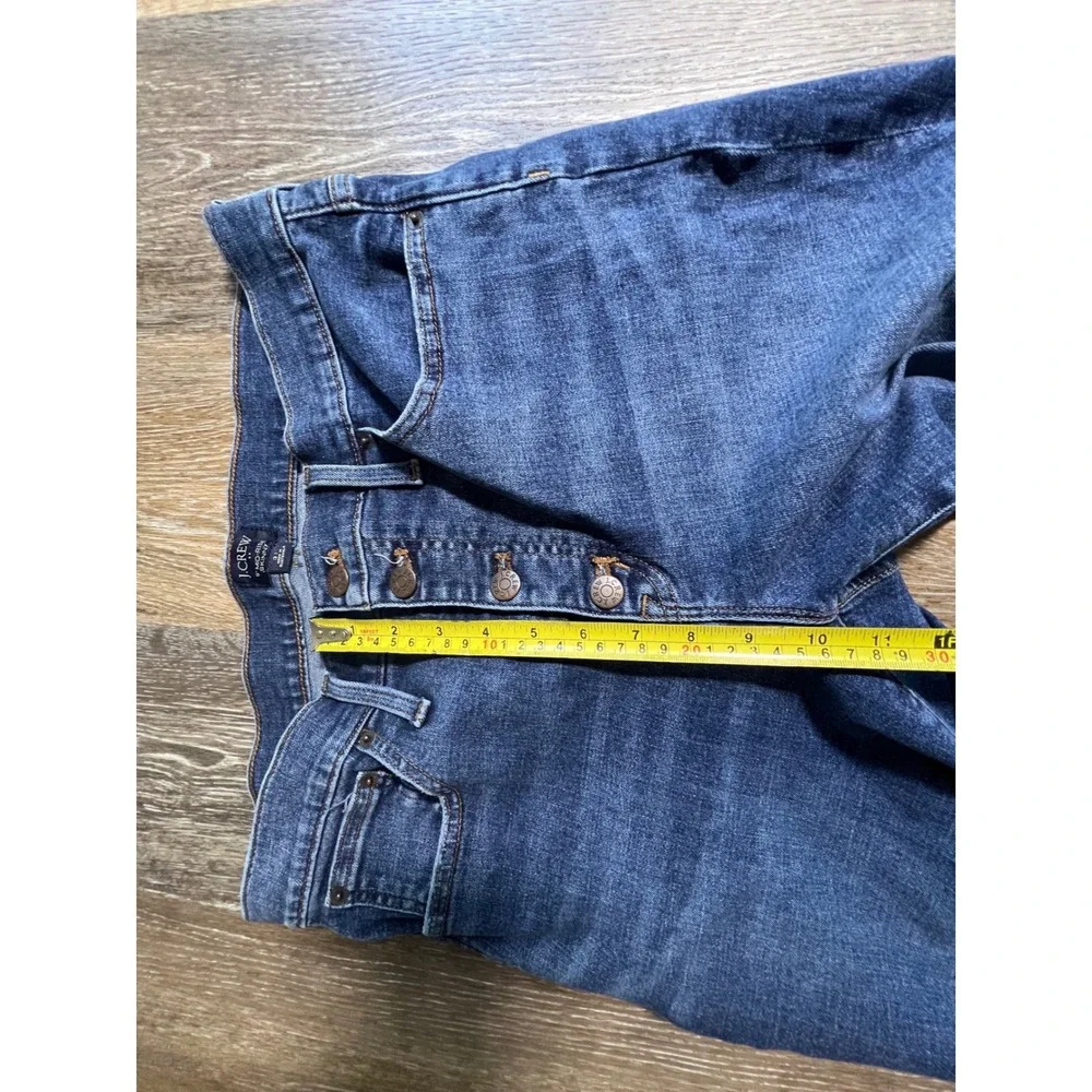 J.Crew Skinny Jeans Womens 31 Blue Good Distressed 9